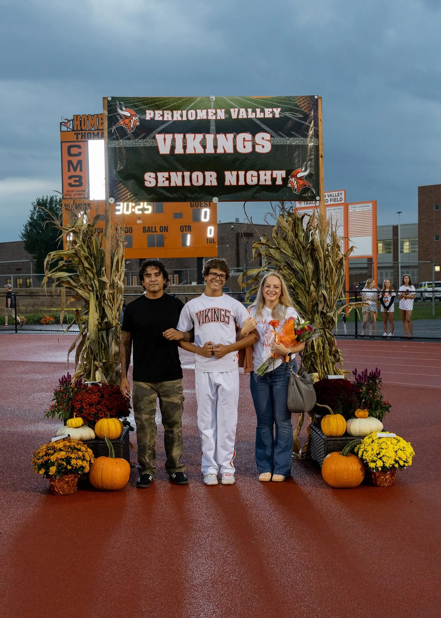 Cheerleader with Family